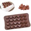 Chokladform silikonform för praliner och godis bakning