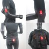 Clip on lampa med reflex säkerhetsljus i mörker grön