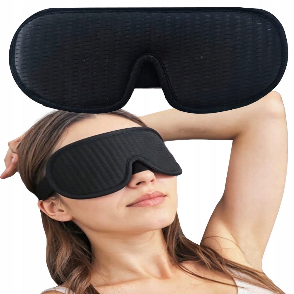 Mjuk 3D-sovmask - Ergonomisk, justerbar och helt mörkläggande