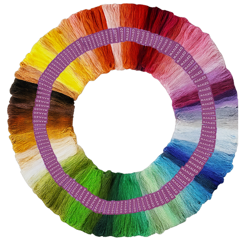 150 färger broderigarn 8m per nystan - bild 2