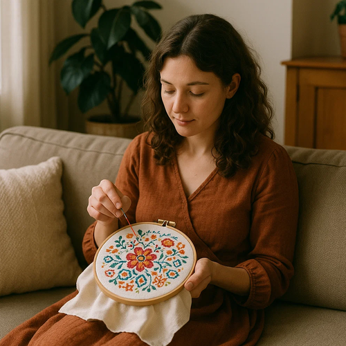 150 färger broderigarn 8m per nystan - bild 8