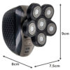 6-i-1 trimmer – rakapparat för huvud, hår, skägg, näsa och ansikte med usb-laddning och ipx6 vattentålighet