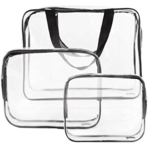 3-Pack Genomskinliga Necessärer
