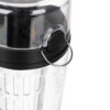 Vattenflaska med infuser fruktinsats 1l svart