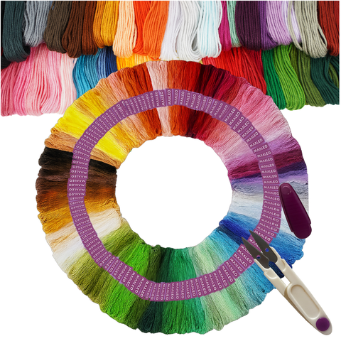 150 färger broderigarn 8m per nystan