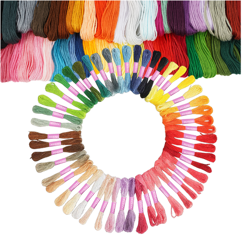 50 färger broderigarn 8m per nystan