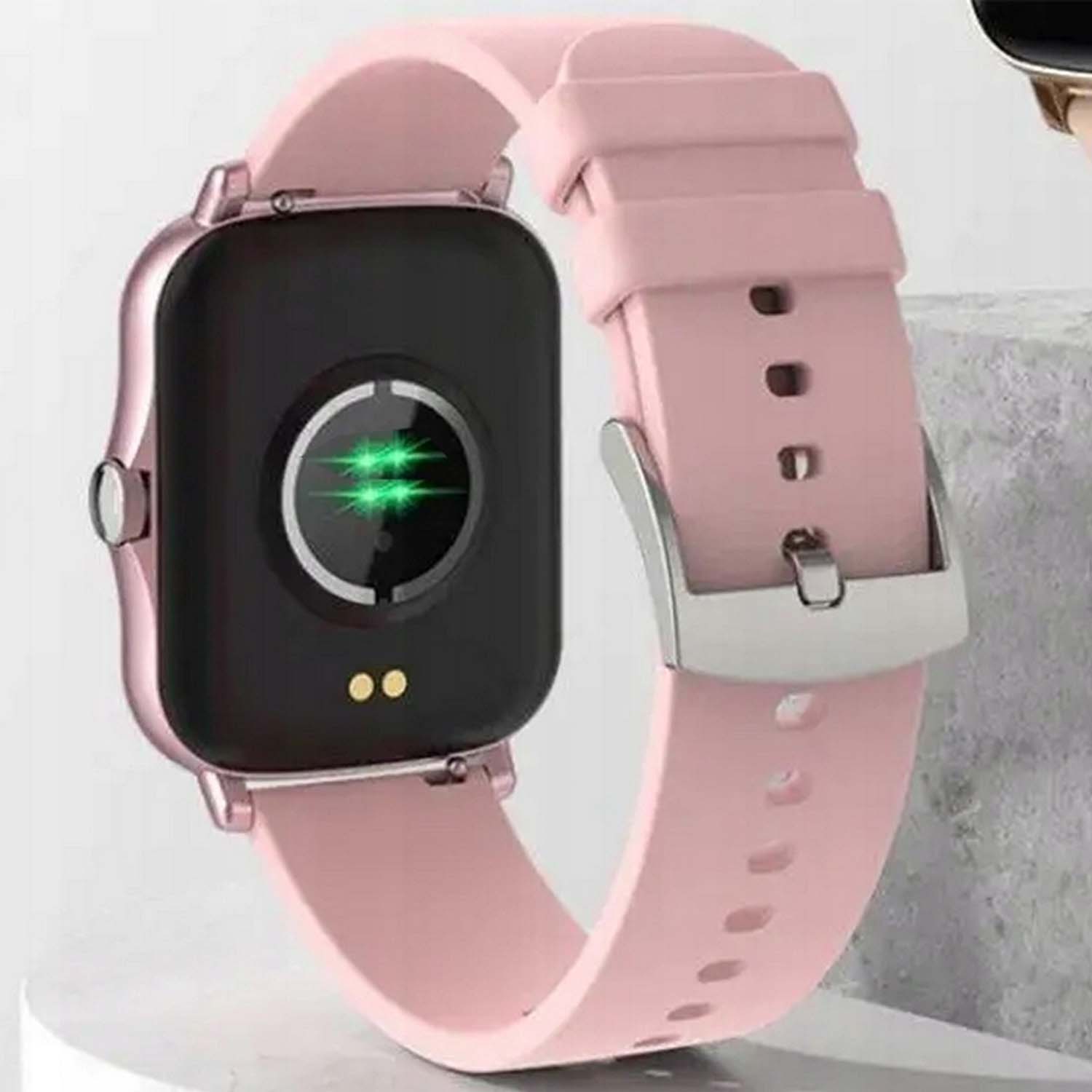 Fitpro android ios smartwatch med 2 armband, bluetooth och hälso-funktioner rosa - bild 3