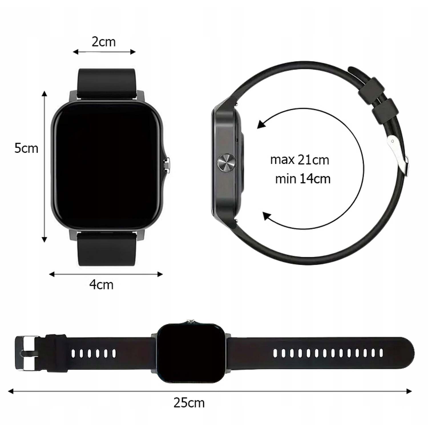 Fitpro android ios smartwatch med 2 armband, bluetooth och hälso-funktioner rosa - bild 9