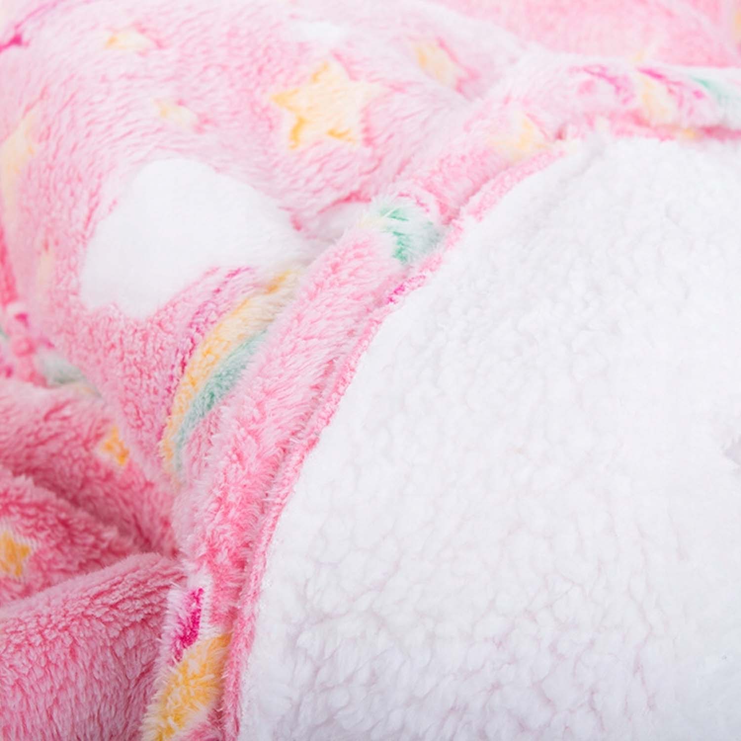 Mysig självlysande snuggie filttröja för barn rosa - bild 2
