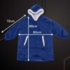 Oversize hoodie blanket mörkblå