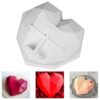 Hjärtformad silikonform Diamant Tårtform – flexibel non-stick form för choklad, bakverk & dessert