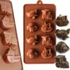 Silikonform för choklad och bakning bilar, båtar och tåg