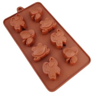 Silikonform Djurmotiv 8 Fack – För Choklad, Godis & Gelé