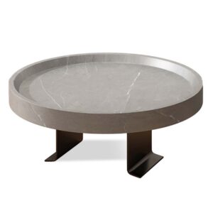 Armstödsbricka Soffa | Bord för Soffarmstöd | Justerbar, 30cm Grå Marmor
