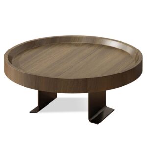 Armstödsbricka Soffa | Bord för Soffarmstöd | Justerbar, 30cm Valnöt