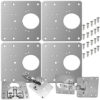 4-pack Reparationsplattor för Gångjärn i Rostfritt Stål Hinge Repair Plate
