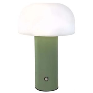 Retro Bordslampa Svamp | Trådlös Uppladdningsbar LED Lampa Grön