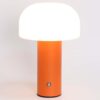 Retro bordslampa svamp | trådlös uppladdningsbar led lampa orange