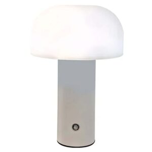 Retro Bordslampa Svamp | Trådlös Uppladdningsbar LED Lampa Vit