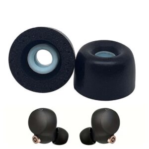 Silikontoppar L Memory Foam för Sony WF-1000XM4 (Par) Svart