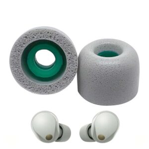 Silikontoppar M Memory Foam för Sony WF-1000XM4 (Par) Grå