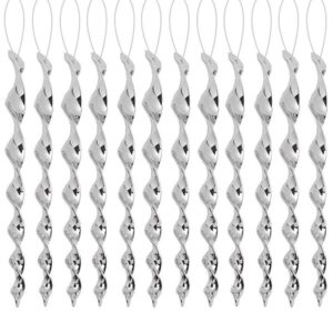 10-pack Reflekterande Fågelskrämma Spiralformad Silver 50cm