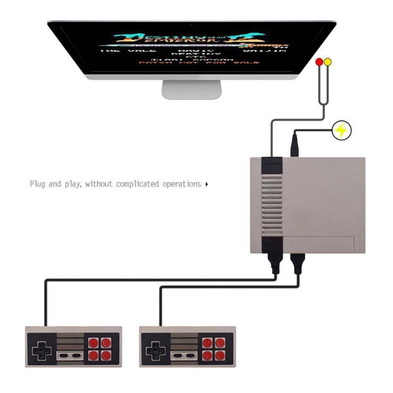 Retro tv-spelskonsol med 620 spel och två handkontroller - bild 6
