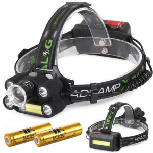 T63 LED Pannlampa med Zoom Uppladdningsbar 400 m