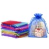 100-Pack Organzapåsar 10x15 Blandade Färger