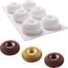 Silikonform för Bakverk, Cupcakes och Choklad Ribbad