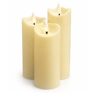 3-Pack Batteridrivna LED-Ljus med Flammande Låga