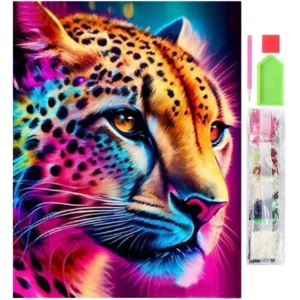 Diamantmålning 5D 30x40 cm – Gepard – Komplett Diamond Painting Kit