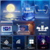 2026 hy300 pro smart android 14 hd projektor med appar, wifi & bluetooth