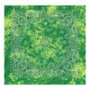 Bandana i Batikfärgad 100% Bomull – Paisleymönster 53x53 cm, Grön