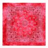 Bandana i Batikfärgad 100% Bomull – Paisleymönster 53x53 cm, Röd