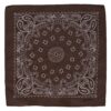 Dubbelsidig Bandana i 100% Bomull – Paisleymönster 55x55 cm, Brun