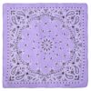 Dubbelsidig Bandana i 100% Bomull – Paisleymönster 55x55 cm, Ljuslila