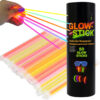 Fluorescerande Glow Armband 20 cm – Färgglada Ljusstickor för Fest, Event & Festival (100-pack)
