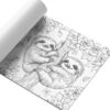 Målarbok 24 sidor 20x20 cm – cute sloth söta sengångare