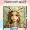 Målarbok 24 sidor 20x20 cm – elven land magiska alvmotiv