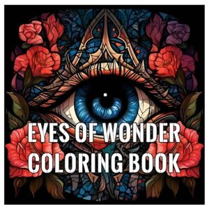 Målarbok för vuxna 24 sidor 20x20 cm – Eyes of Wonder Mystiska Ögon