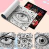 Målarbok för vuxna 24 sidor 20x20 cm – eyes of wonder mystiska ögon