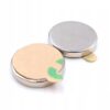 Neodym plattmagnet 8x1 mm med 3m tejp 10-pack – självhäftande superstark magnet