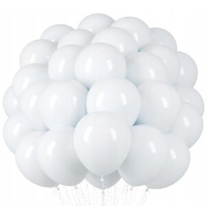 Vita Pastell Latexballonger 100-Pack 15 cm – För Luft & Helium