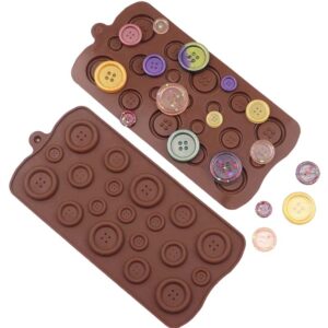 Silikonform Knappar – Form för choklad, praliner och bakdekorationer
