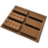 Silikonform för Chokladkakor 6st Bars