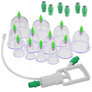 Kinesiska vakuumkoppar – komplett set för effektiv cuppingbehandling