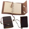 Retro Resedagbok i PU-läder – Traveller’s Notebook med Utbytbara Sidor