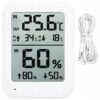Digital Väderstation med Hygrometer – Inne/Ute Termometer med Sensor & LCD Display