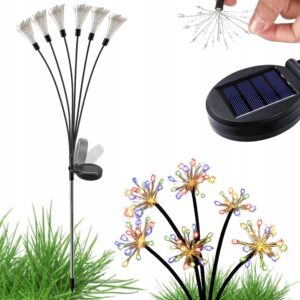 Solcellslampor Firework 2-pack – LED Trädgårdsbelysning med Flerfärgat Ljus